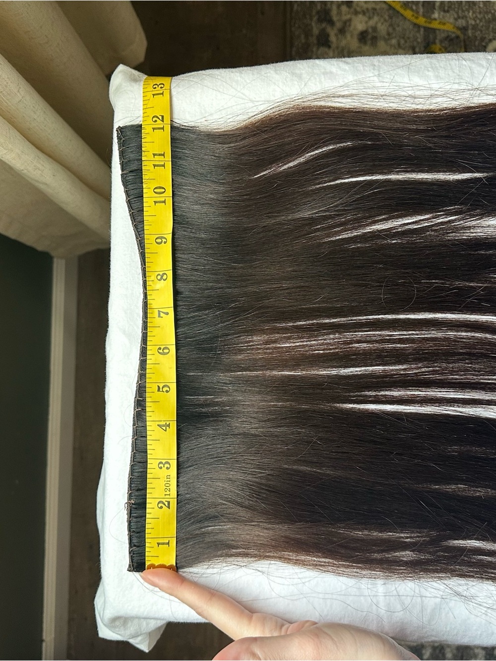 Bellami Off Black/mocha Cream Flex Weft 18” Human Hair Extensions - Picture 10 of 11